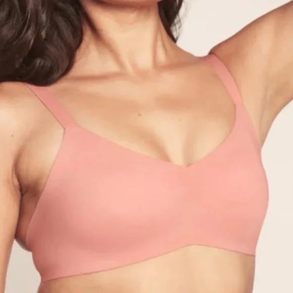 Knix V-neck Padded Bra Sz 6 Ginger Peach - Picture 1 of 6